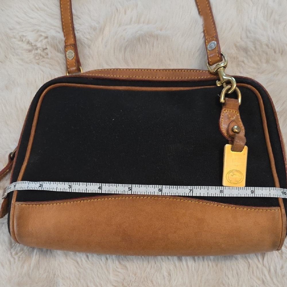 Dooney & Bourke Black and Brown Shoulder Bag - Picture 3 of 12